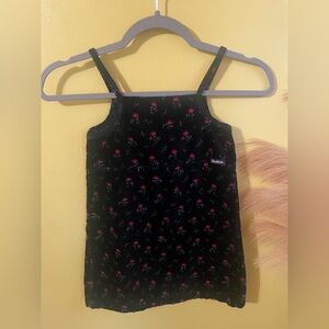 OshKosh B'gosh Black Dress with Pink Floral Accents